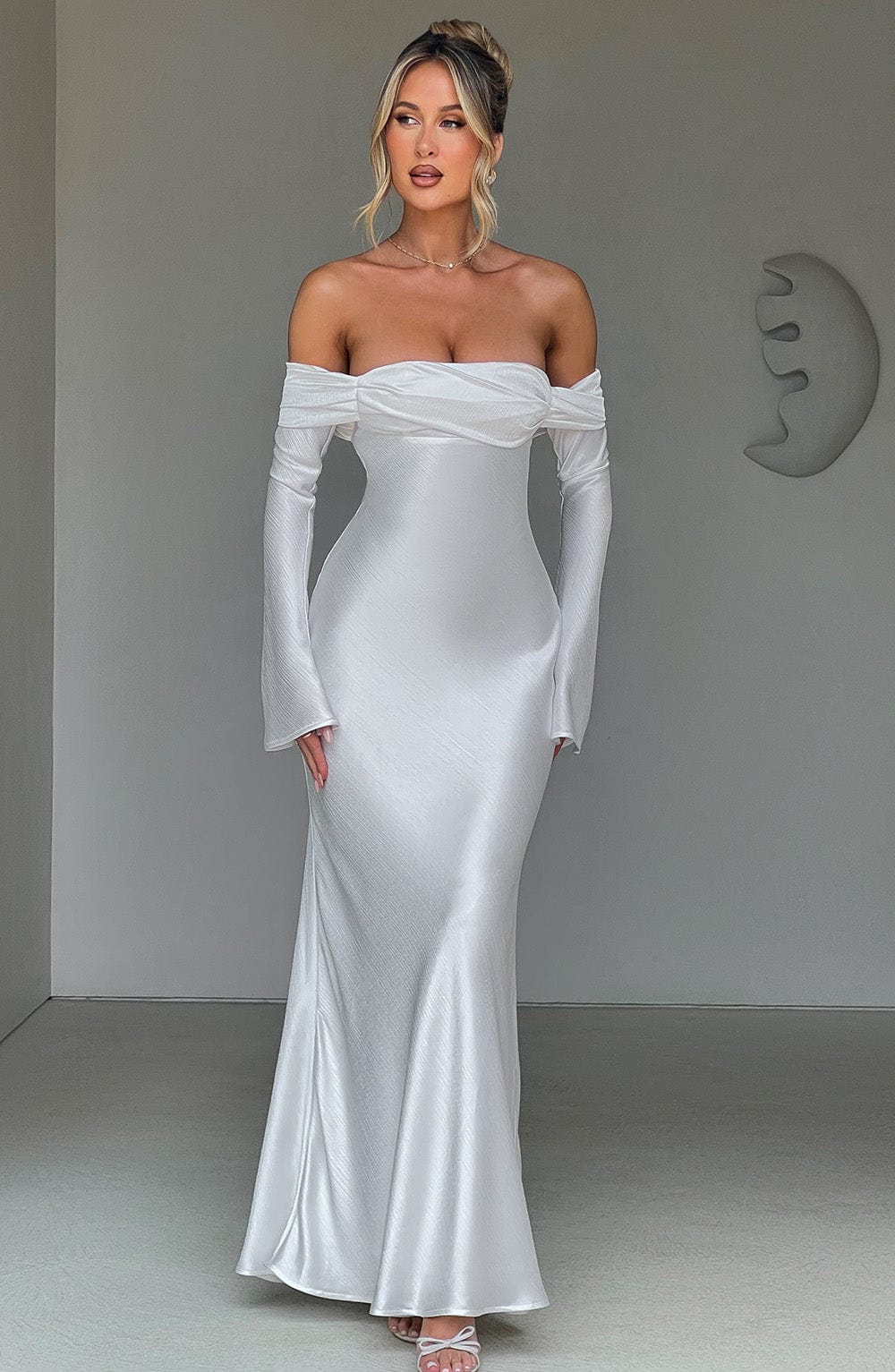 Flourenne Celeste Maxi Dress in Ivory