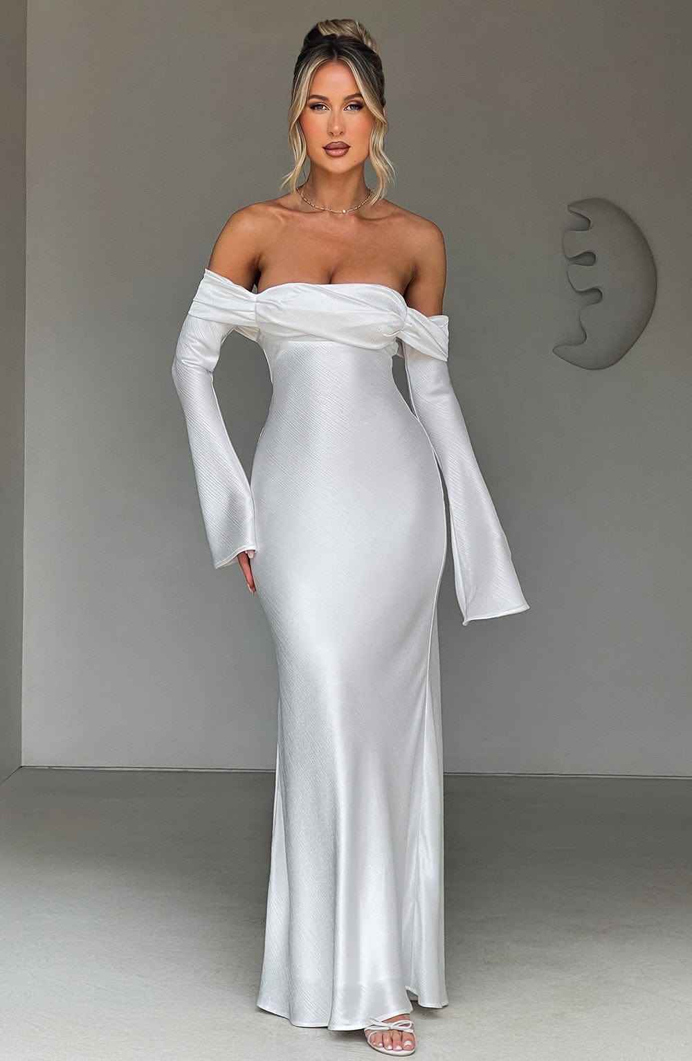 Flourenne Celeste Maxi Dress in Ivory