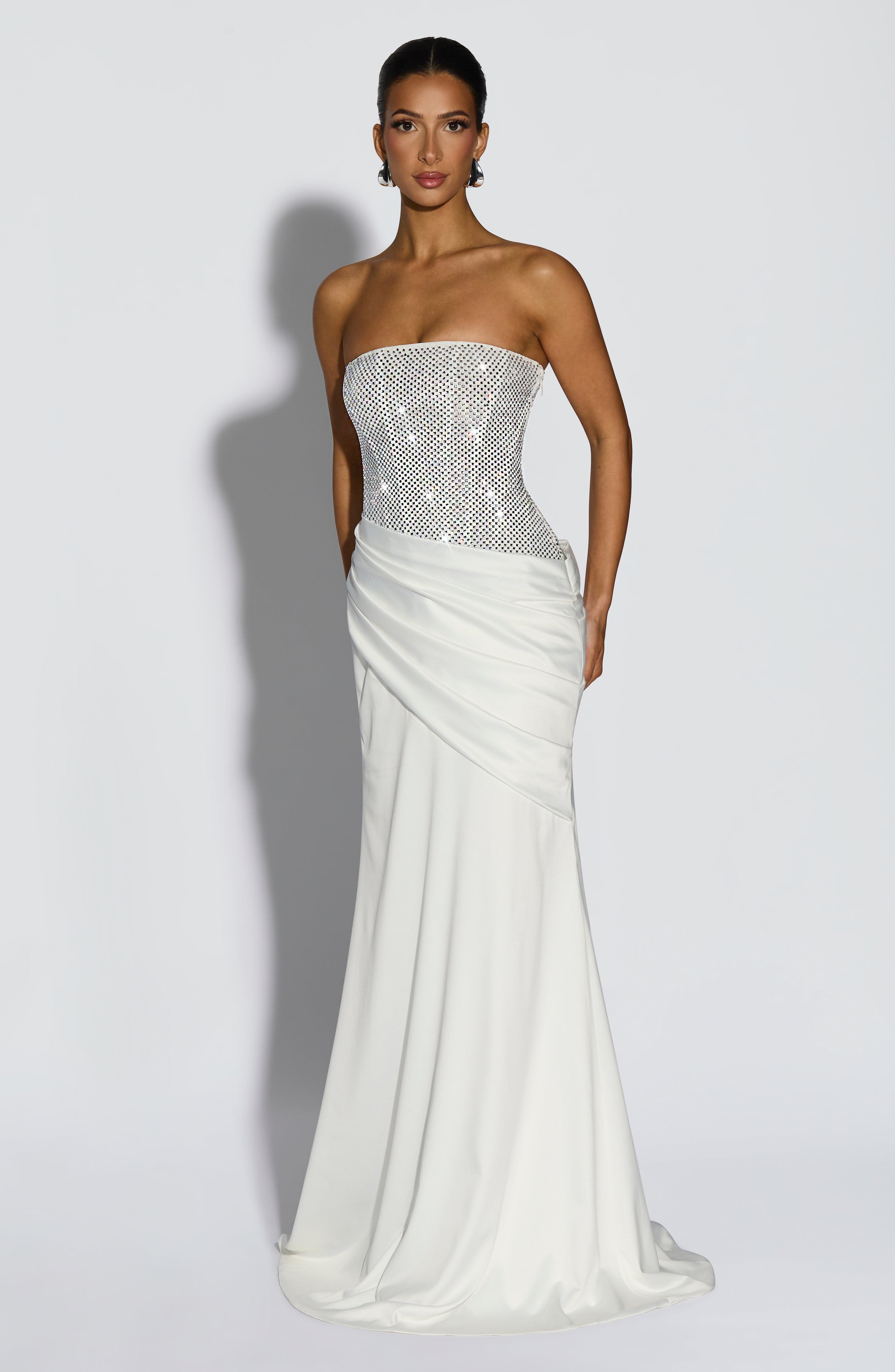 Flourenne Celestine Maxi Dress in Ivory