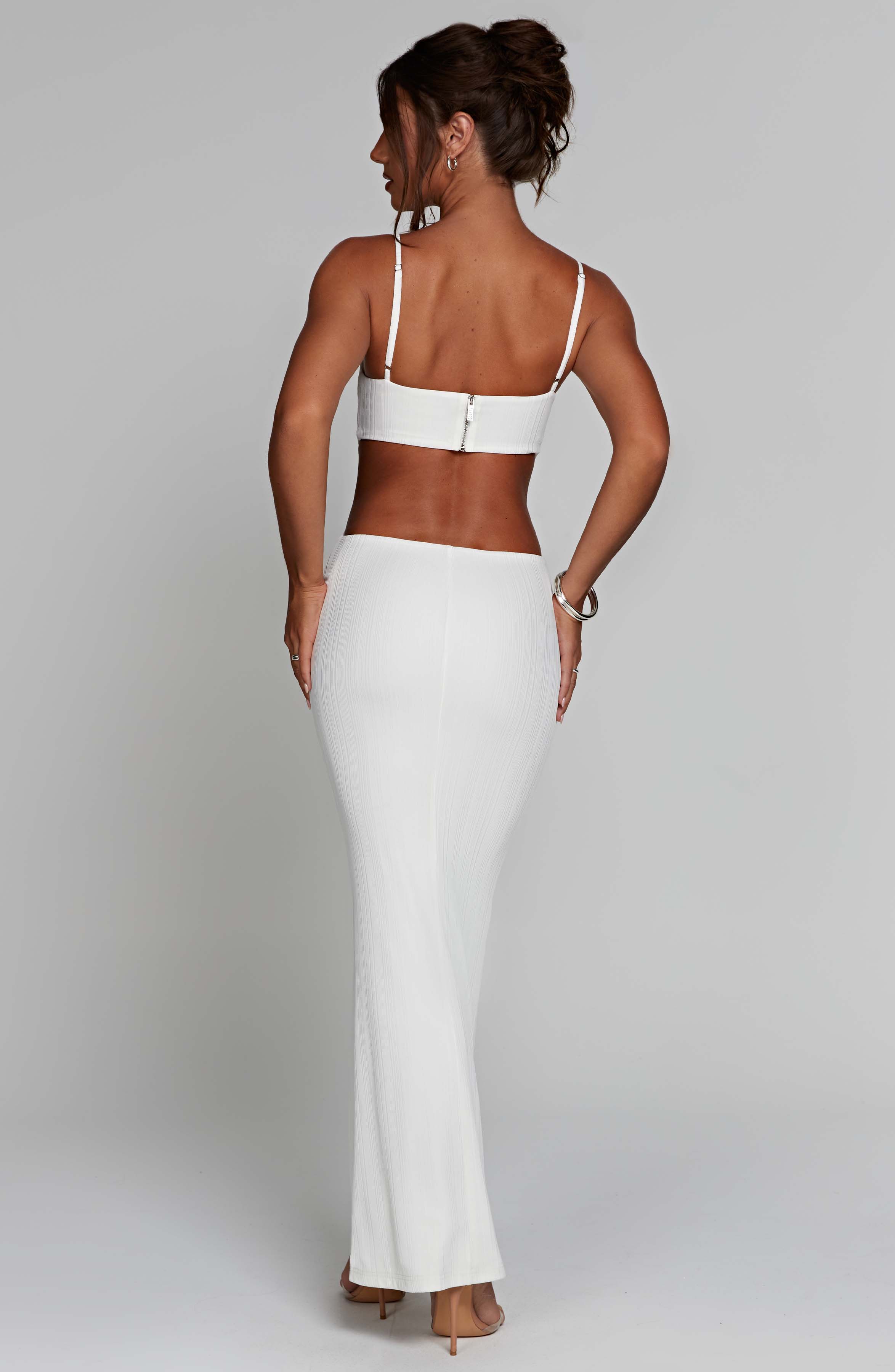 Flourenne Celina Maxi Dress in White