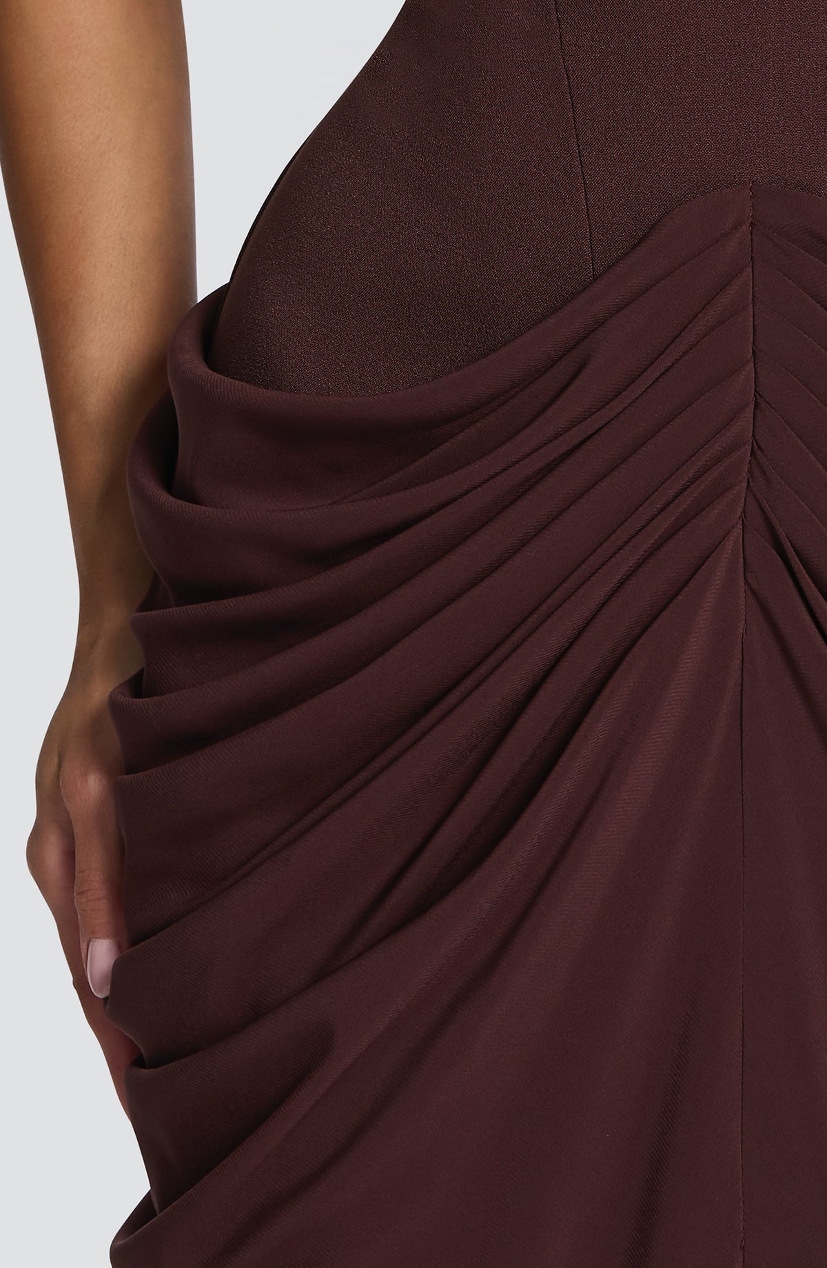 Flourenne Chiarra Maxi Dress in Plum Brown
