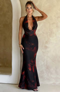 Flourenne Chrisella Maxi Dress in Fire Print