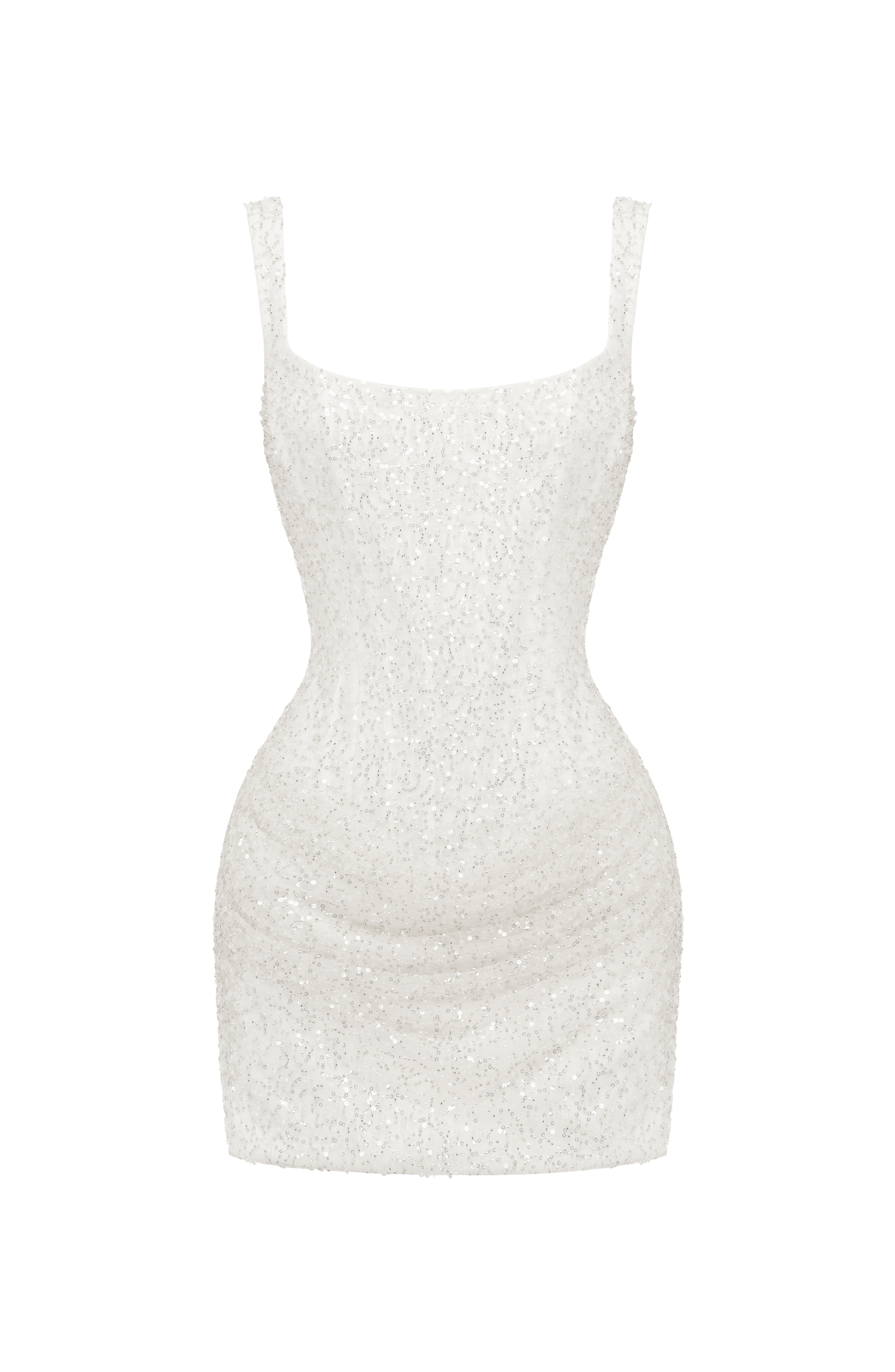 Flourenne Christabella Mini Dress in Ivory Sparkle