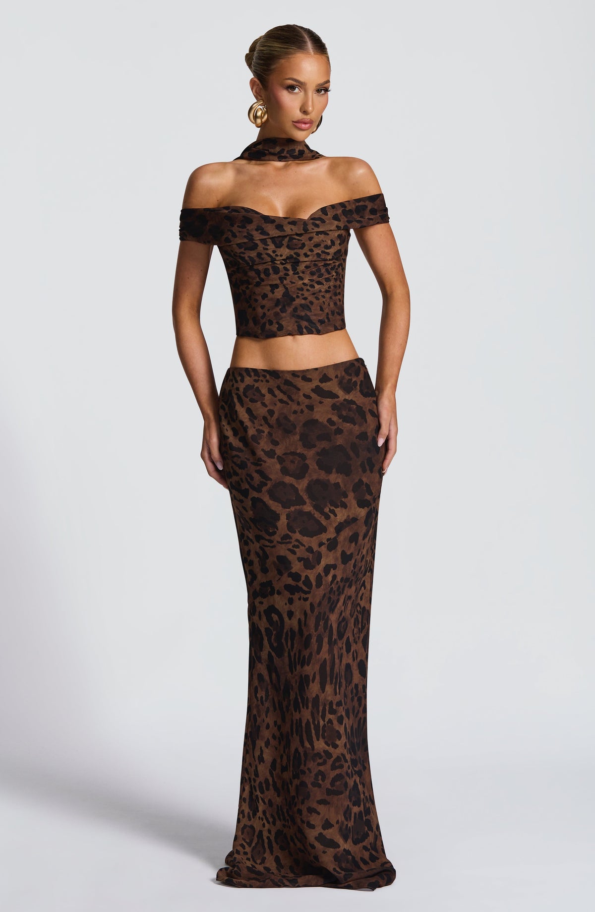 Flourenne Chrysalie Top in Leopard Print