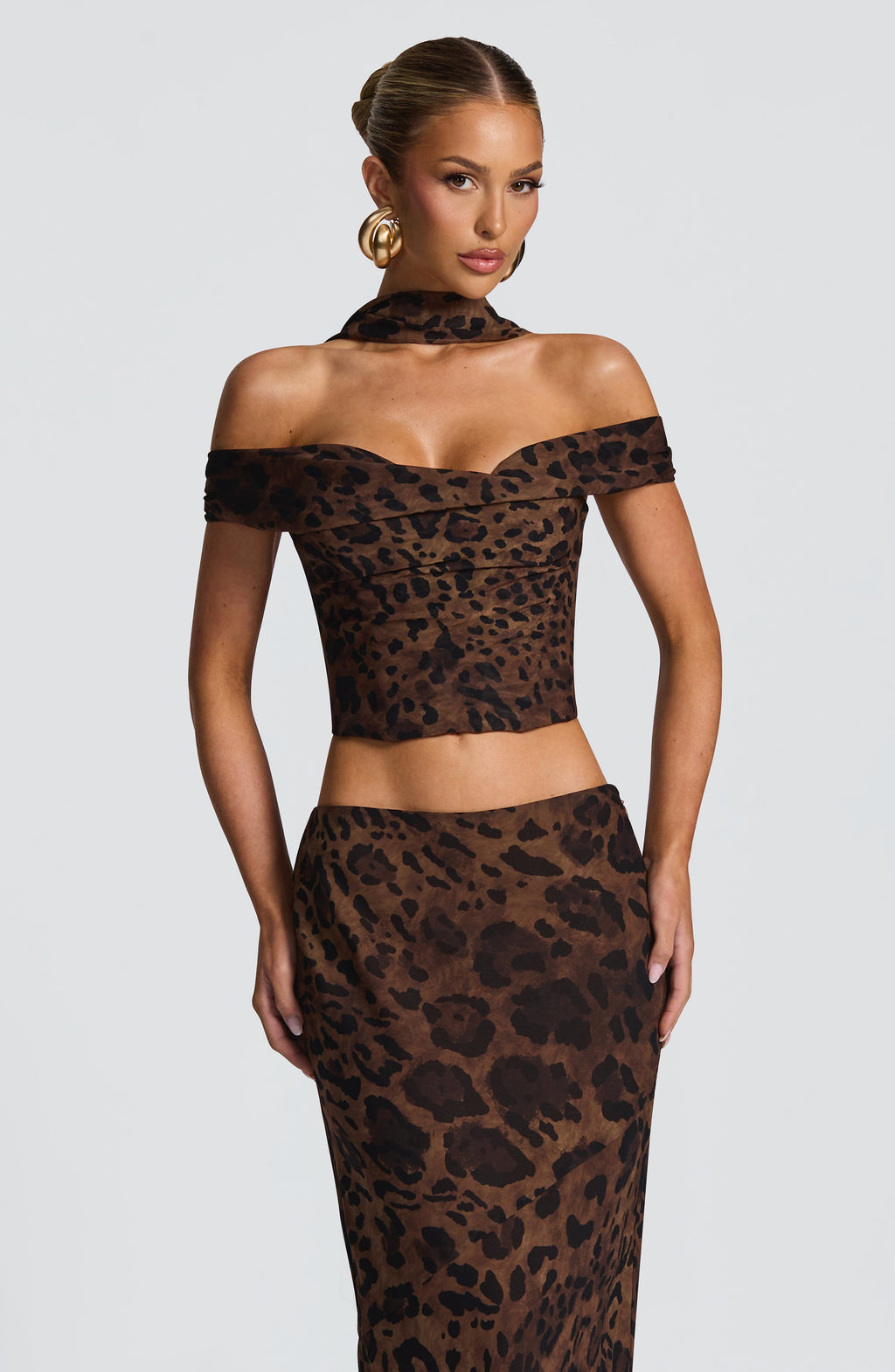 Flourenne Chrysalie Top in Leopard Print