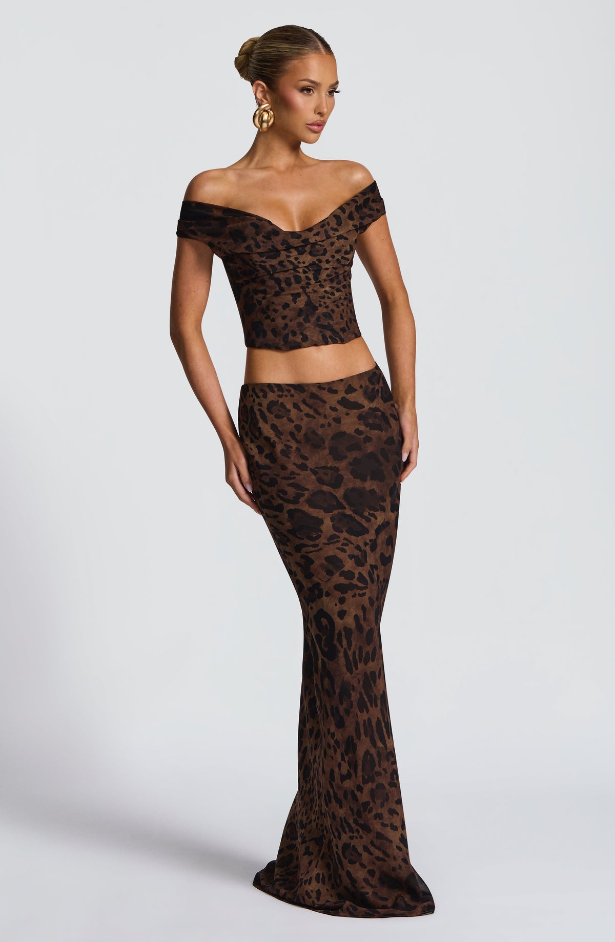 Flourenne Chrysalie Top in Leopard Print