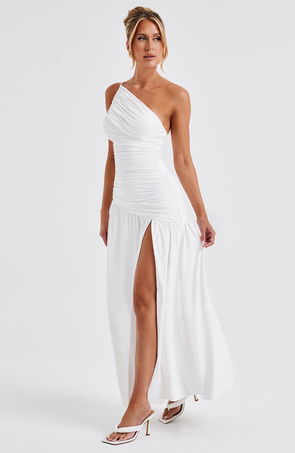 Flourenne Claudiana Maxi Dress in White