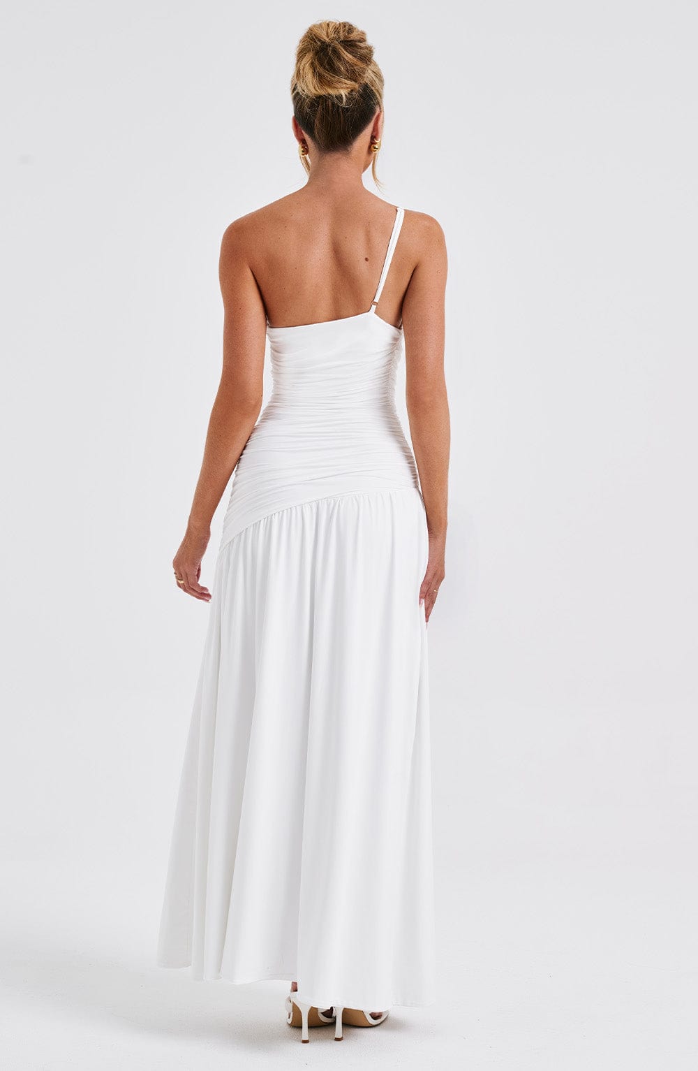 Flourenne Claudiana Maxi Dress in White
