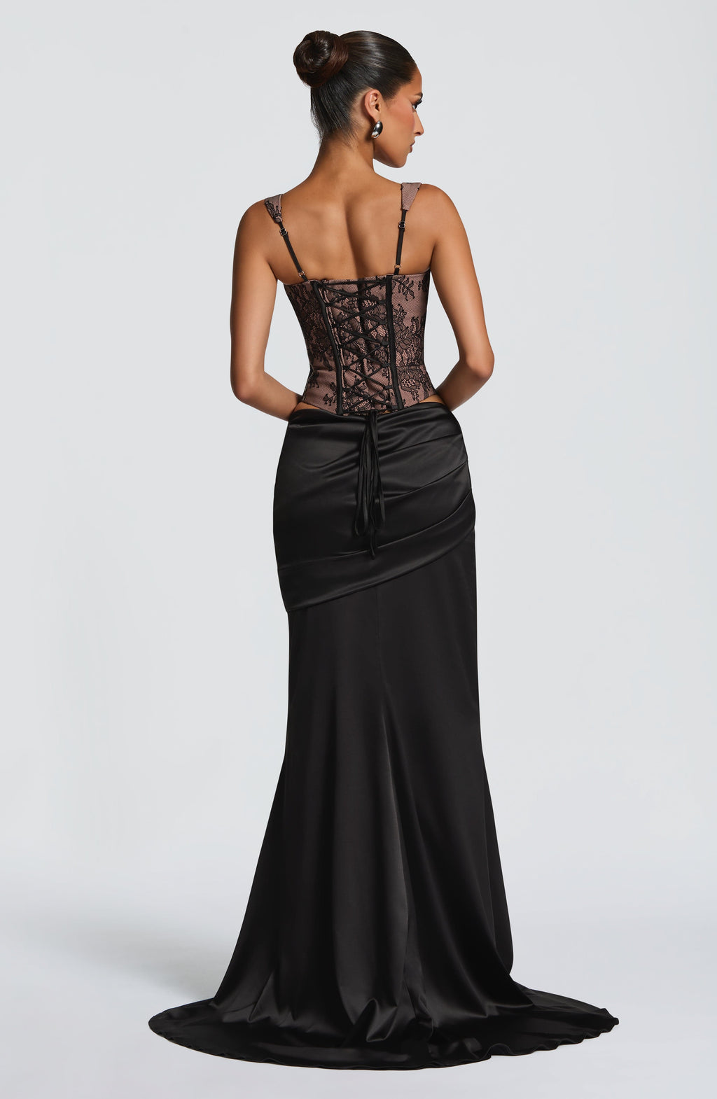 Flourenne Claudine Maxi Skirt in Black