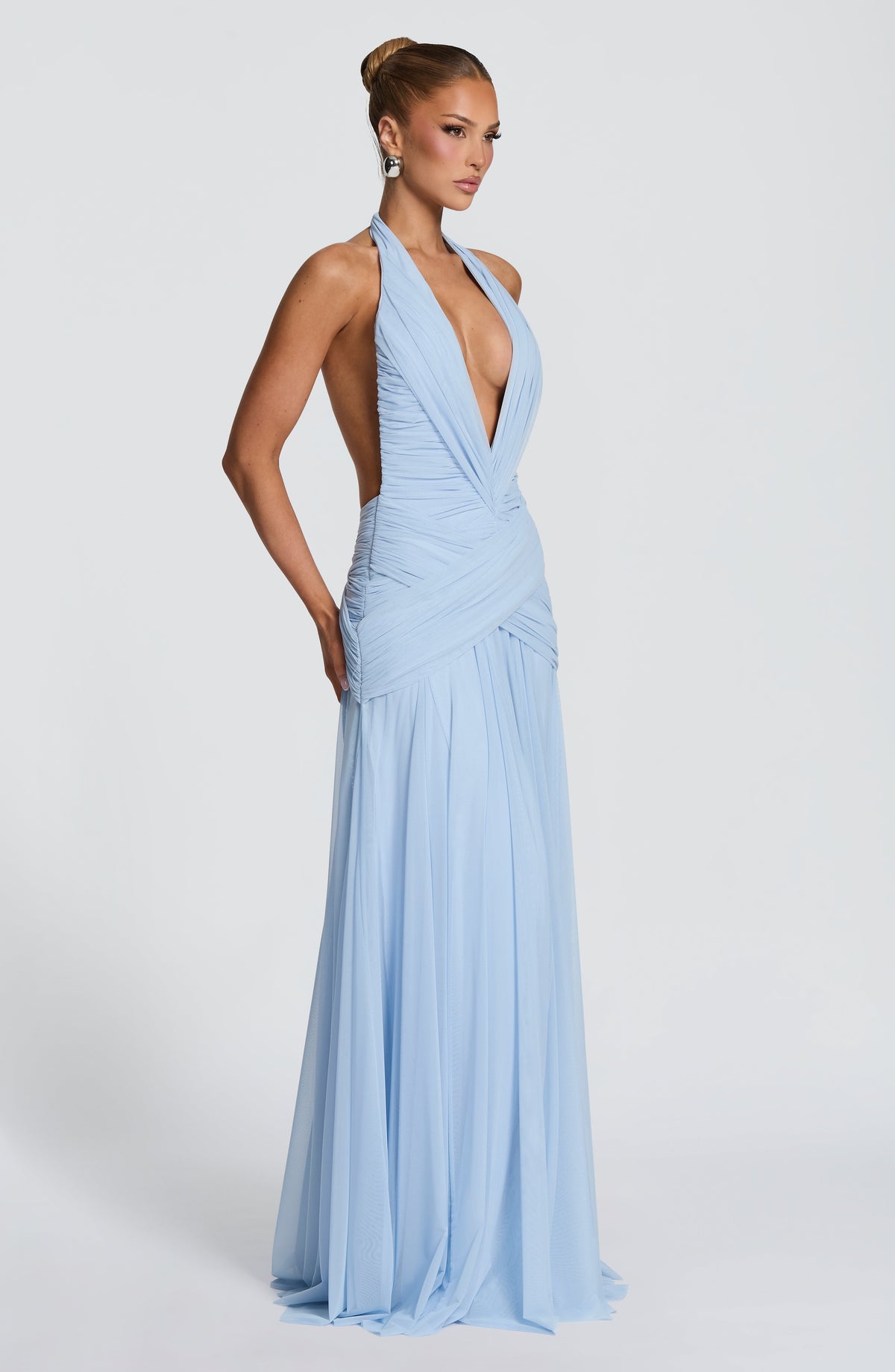 Flourenne Cleora Maxi Dress in Glacier Blue
