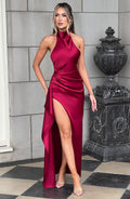 Flourenne Coletta Maxi Dress in Burgundy