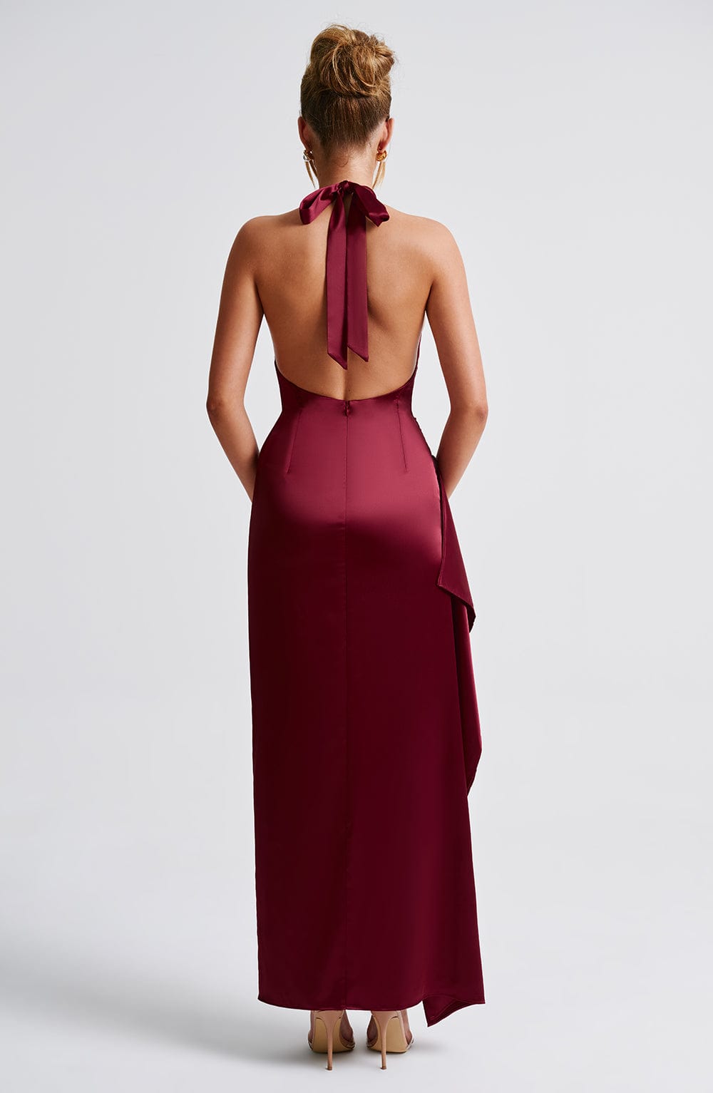 Flourenne Coletta Maxi Dress in Burgundy