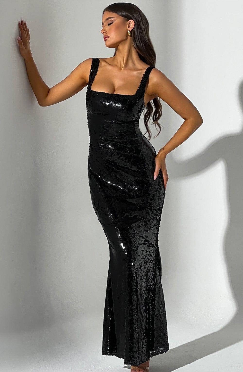 Flourenne Corinna Maxi Dress in Black