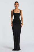 Flourenne Cornalie Maxi Dress in Black