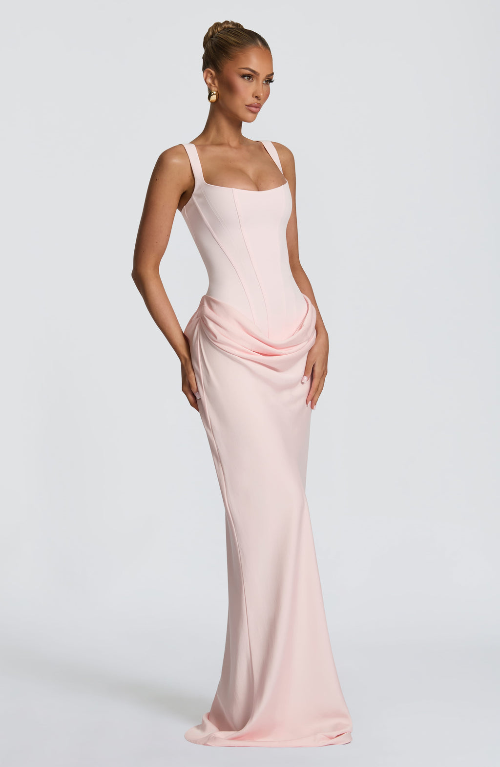 Flourenne Cornalie Maxi Dress in Blush