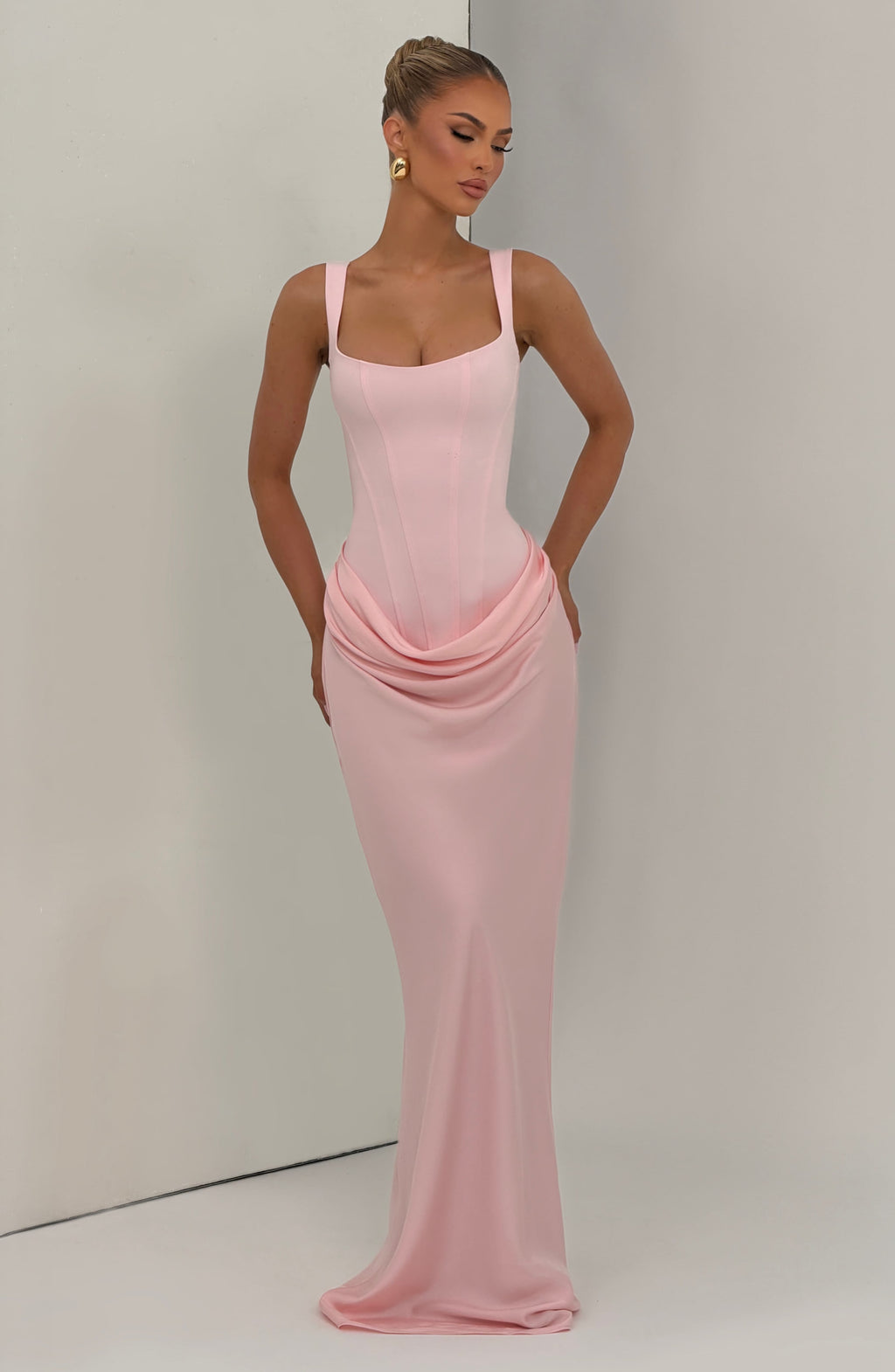 Flourenne Cornalie Maxi Dress in Blush