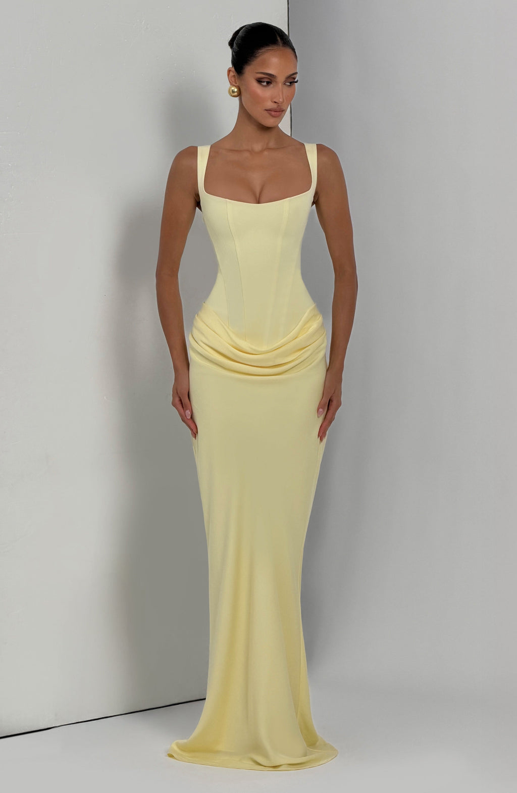 Flourenne Cornalie Maxi Dress in Lemon