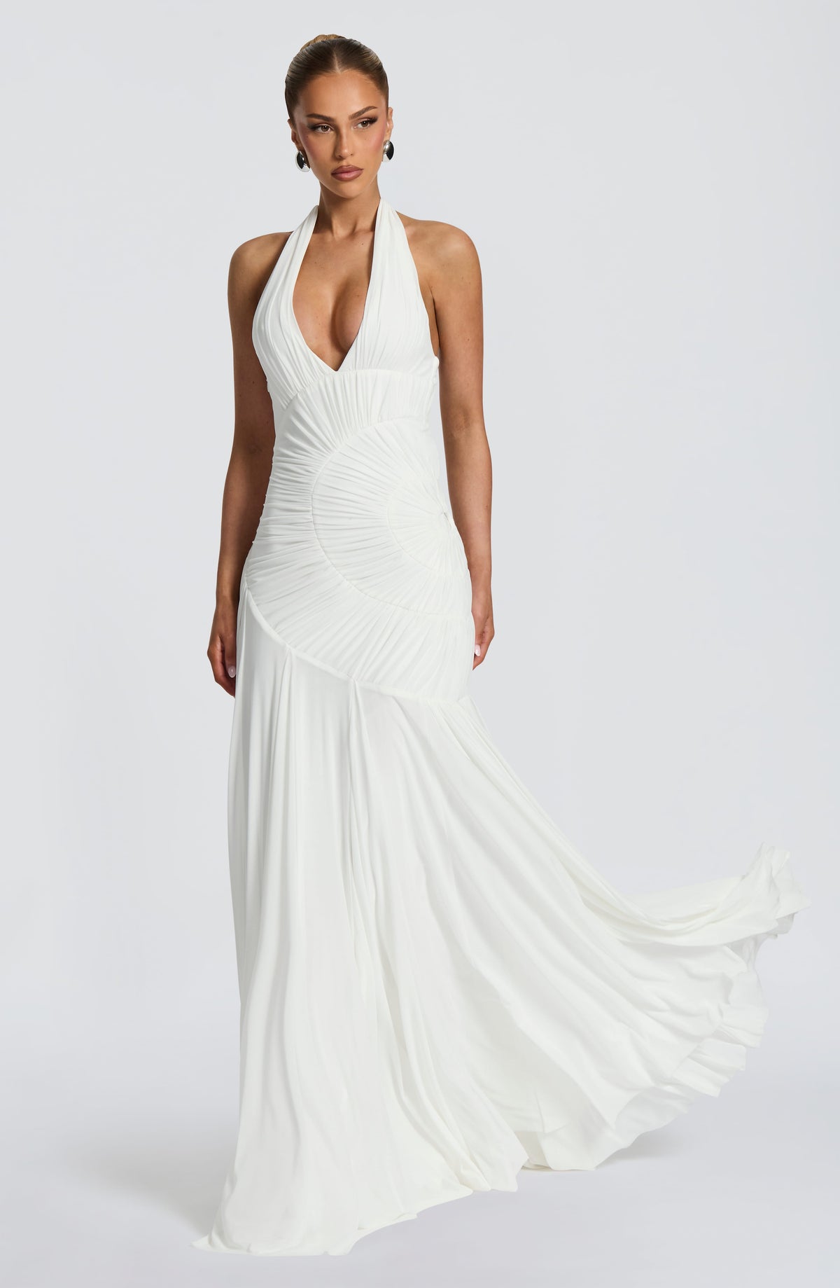 Flourenne Covana Maxi Dress in Ivory