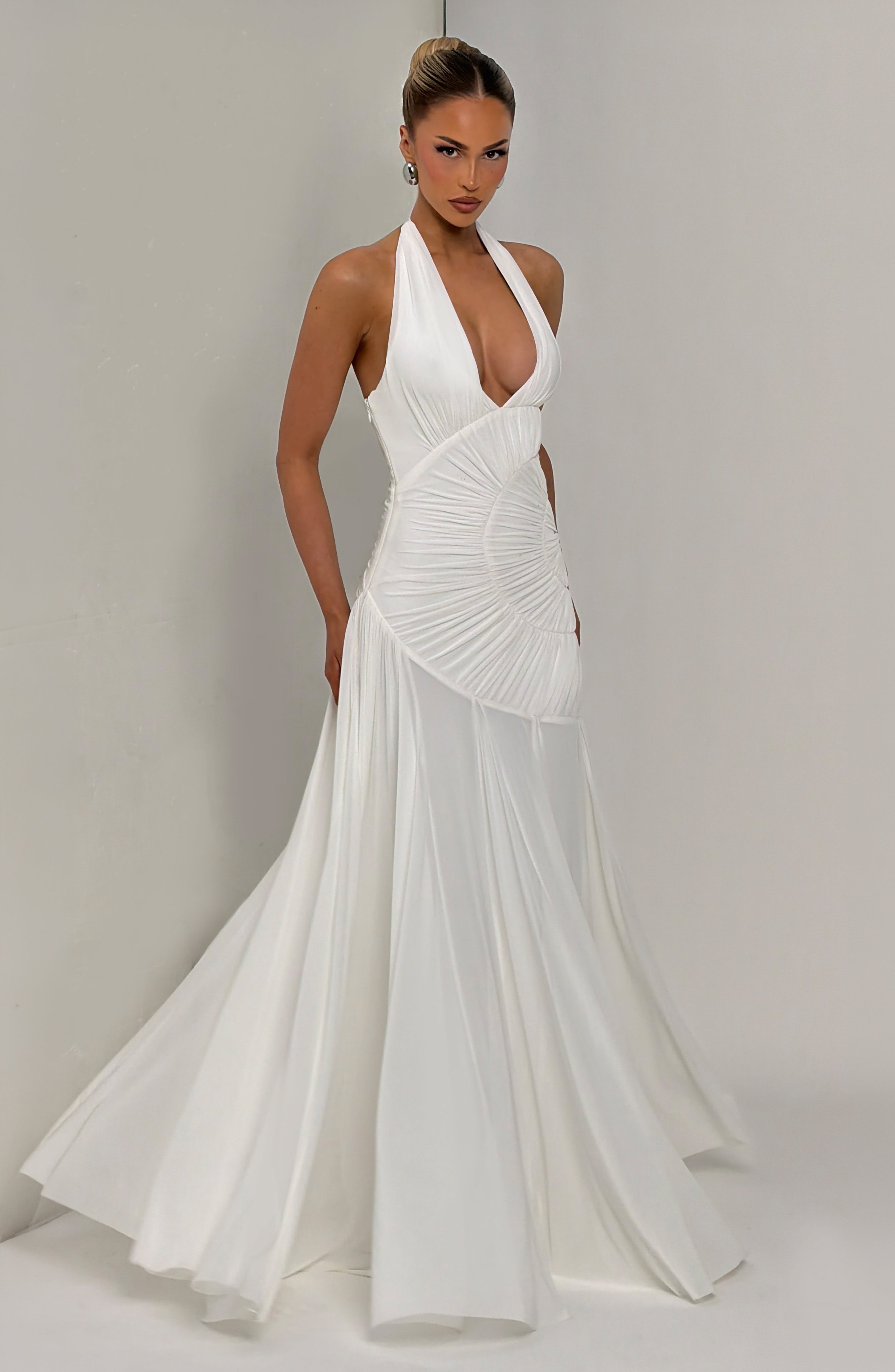 Flourenne Covana Maxi Dress in Ivory