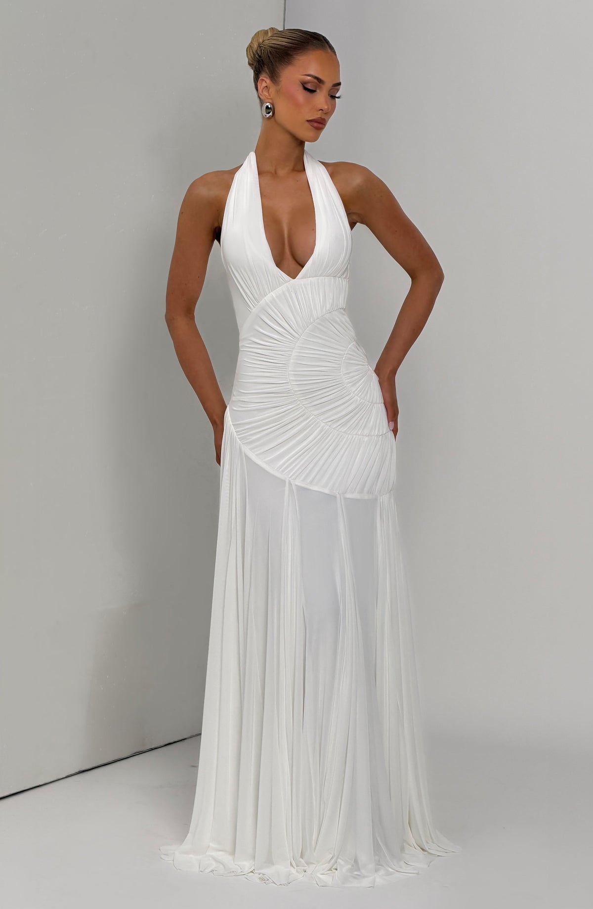 Flourenne Covana Maxi Dress in Ivory