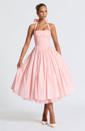 Flourenne Cressia Midi Dress in Blush