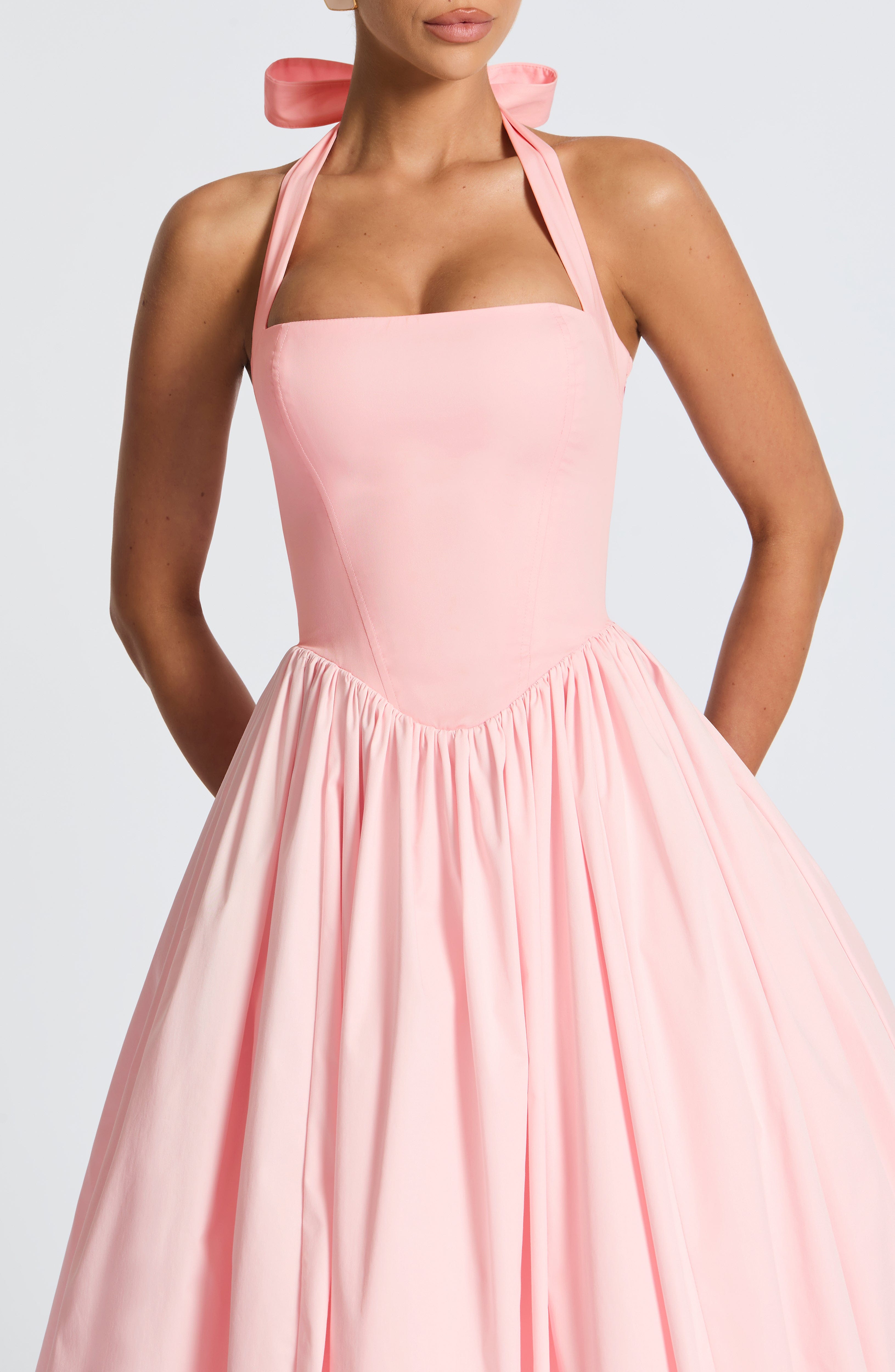 Flourenne Cressia Midi Dress in Blush