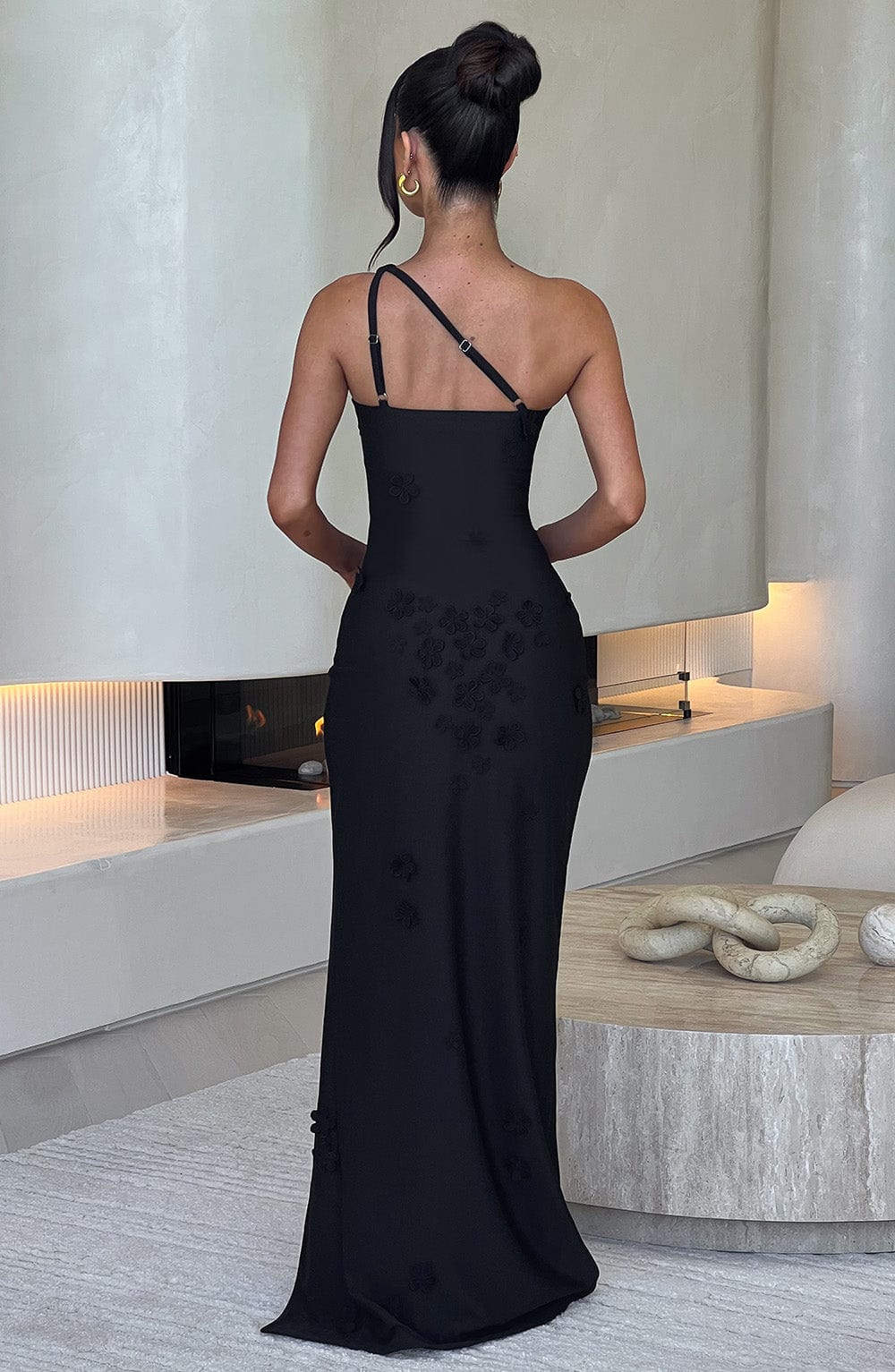 Flourenne Cynthara Maxi Dress in Black