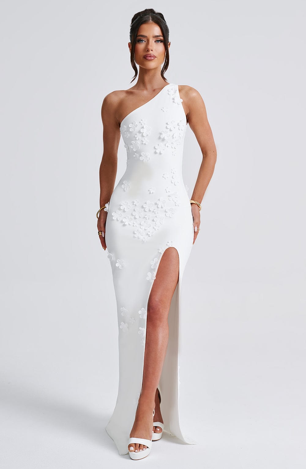 Flourenne Cynthara Maxi Dress in Ivory