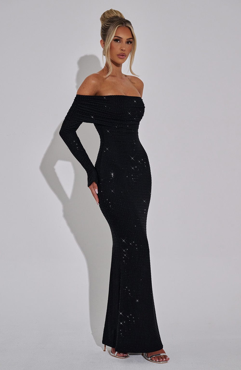 Flourenne Cypria Maxi Dress in Black