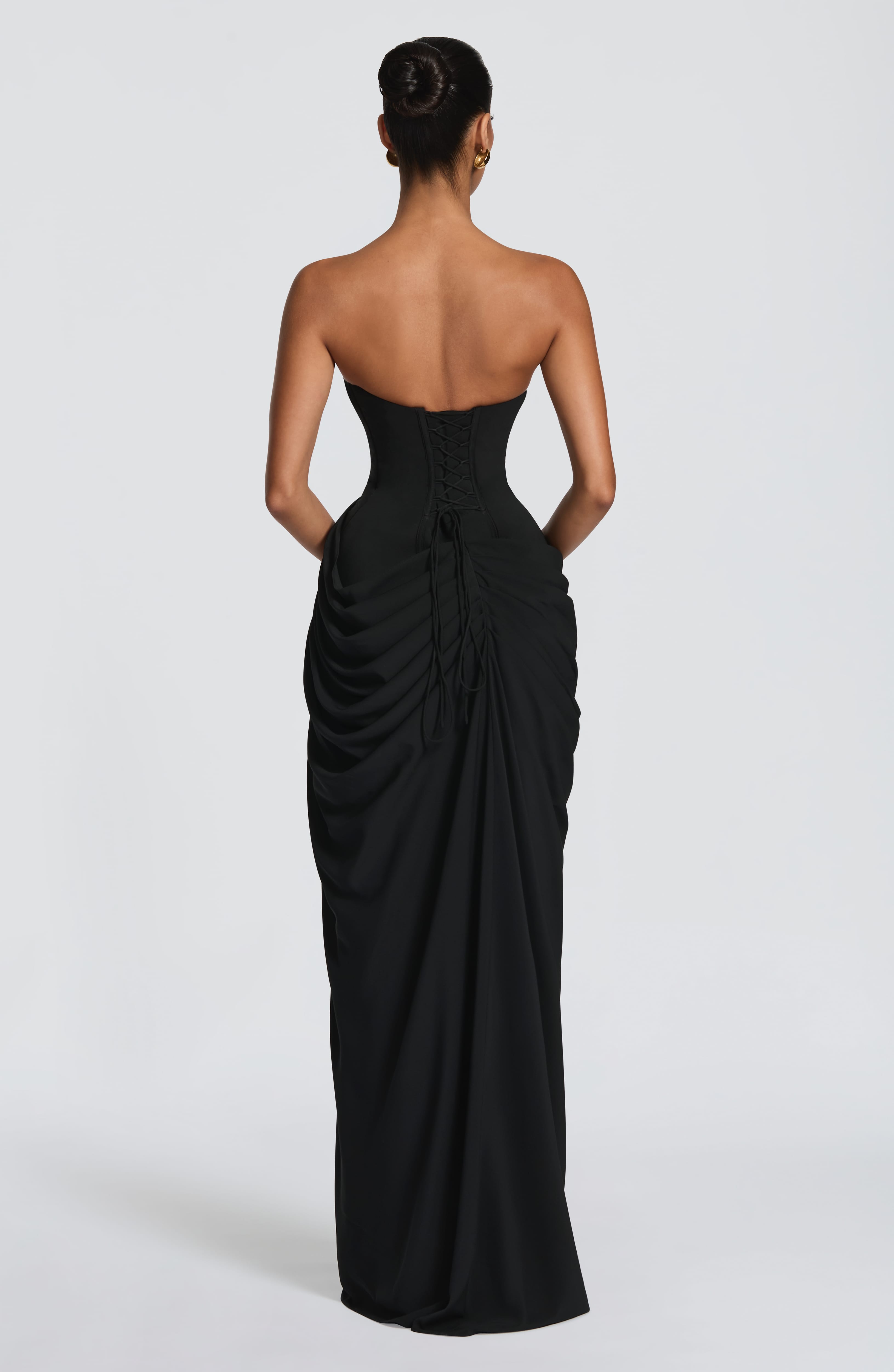 Flourenne Cyrena Maxi Dress in Black