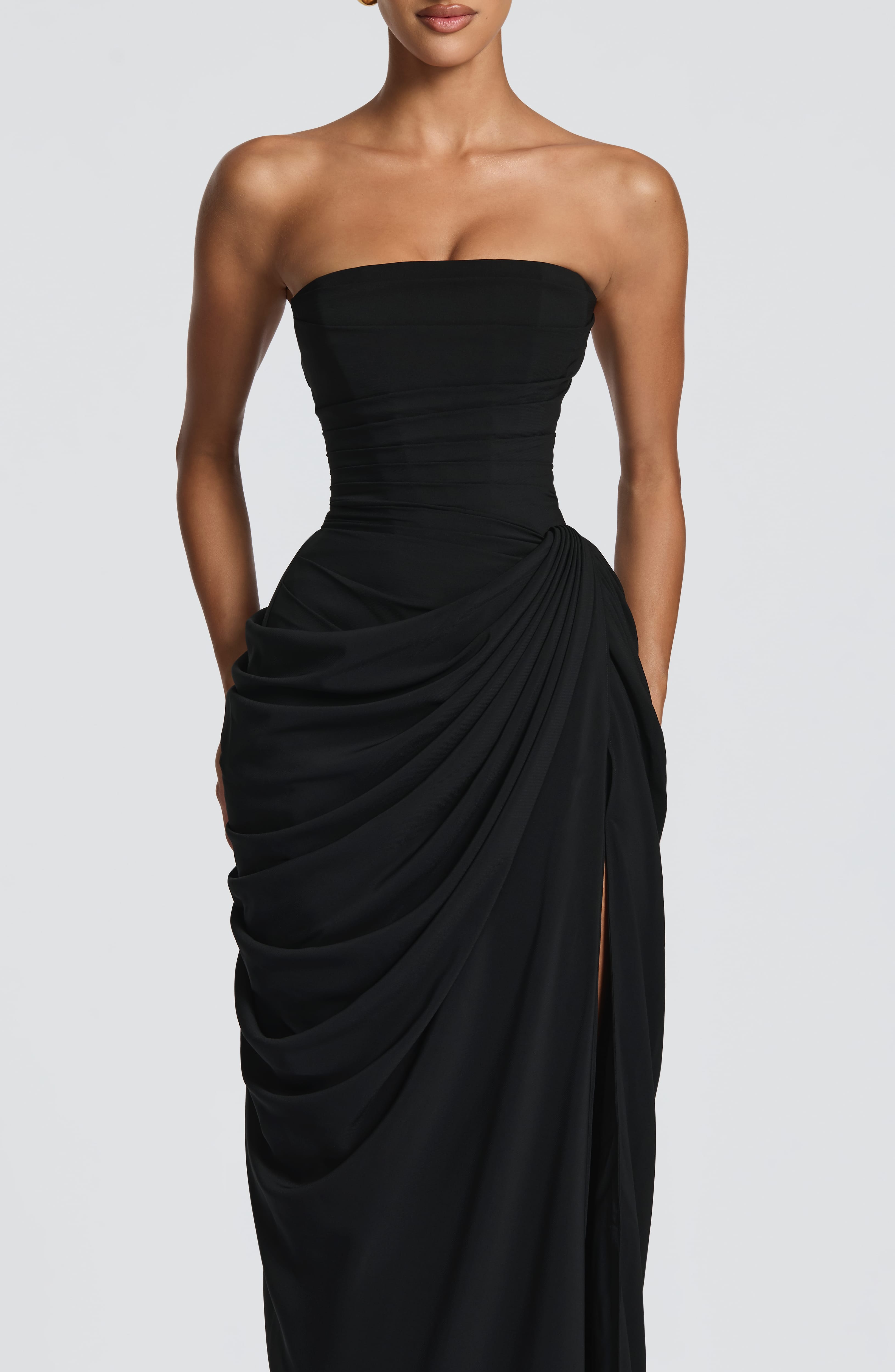 Flourenne Cyrena Maxi Dress in Black