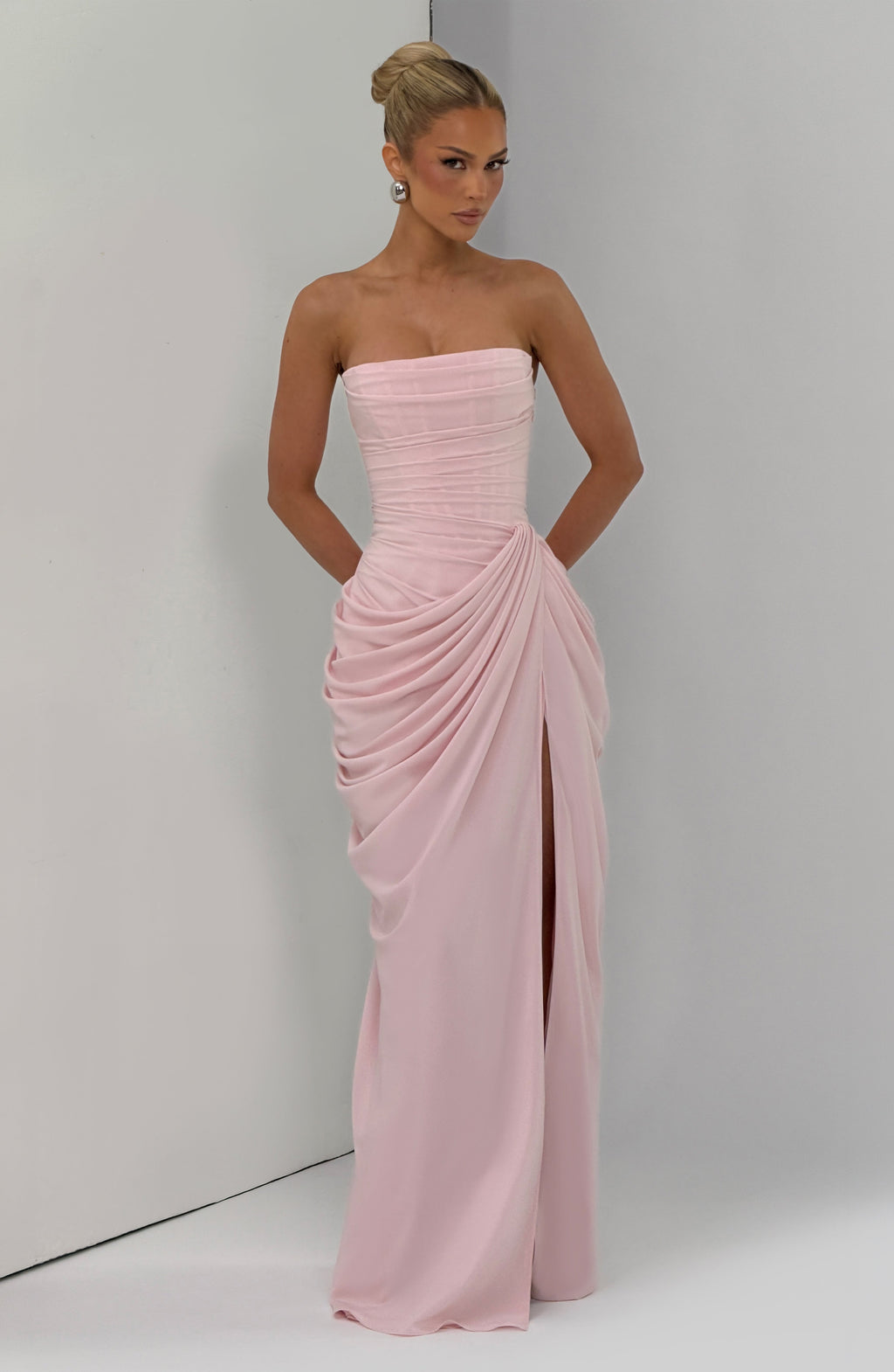 Flourenne Cyrena Maxi Dress in Blush