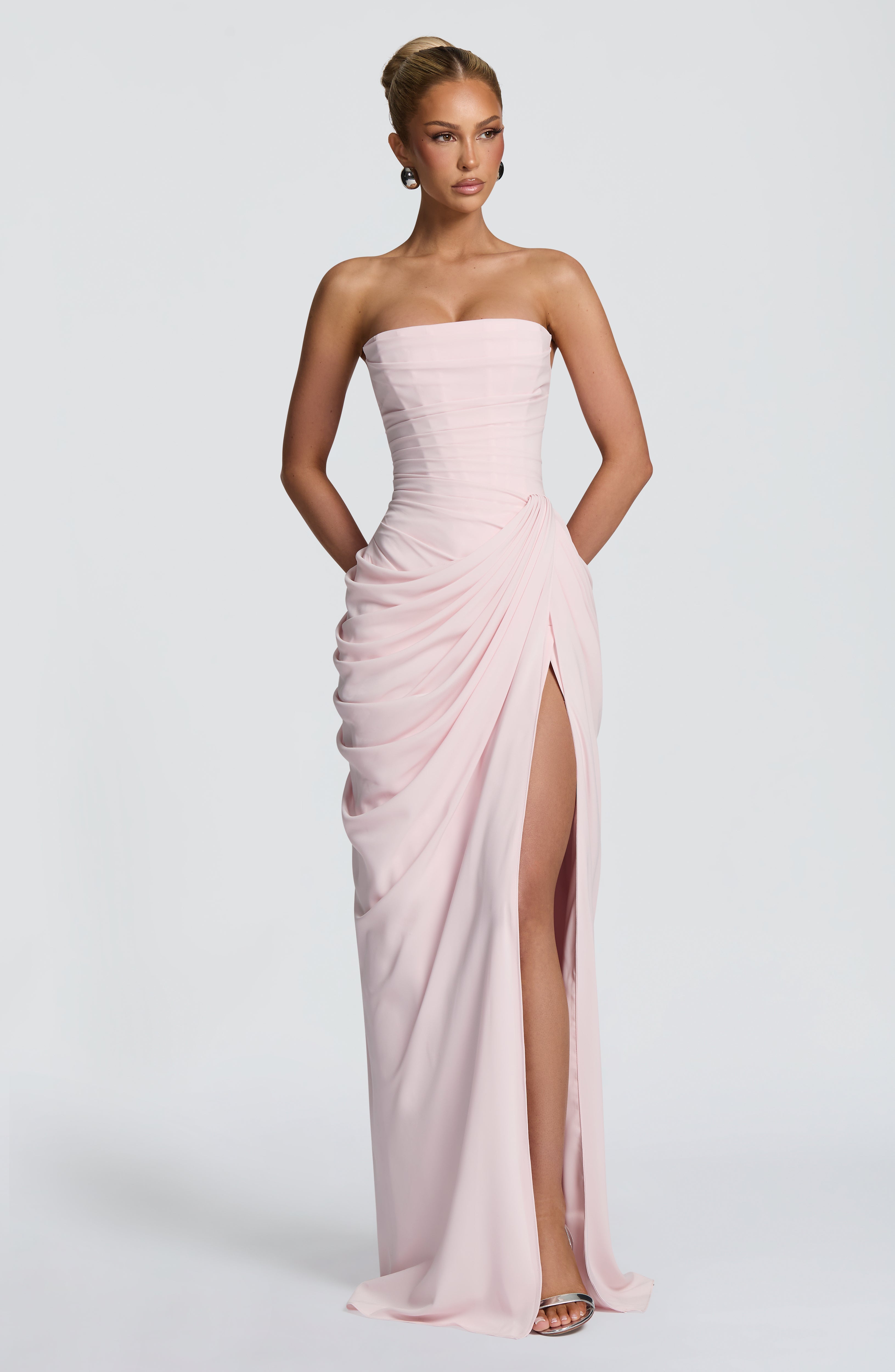 Flourenne Cyrena Maxi Dress in Blush