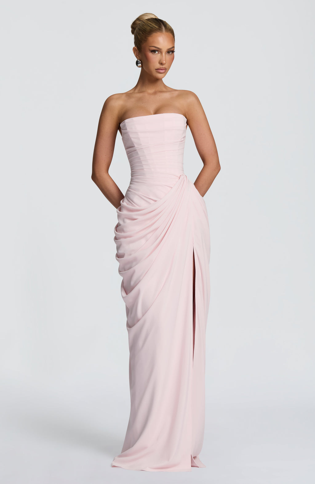 Flourenne Cyrena Maxi Dress in Blush