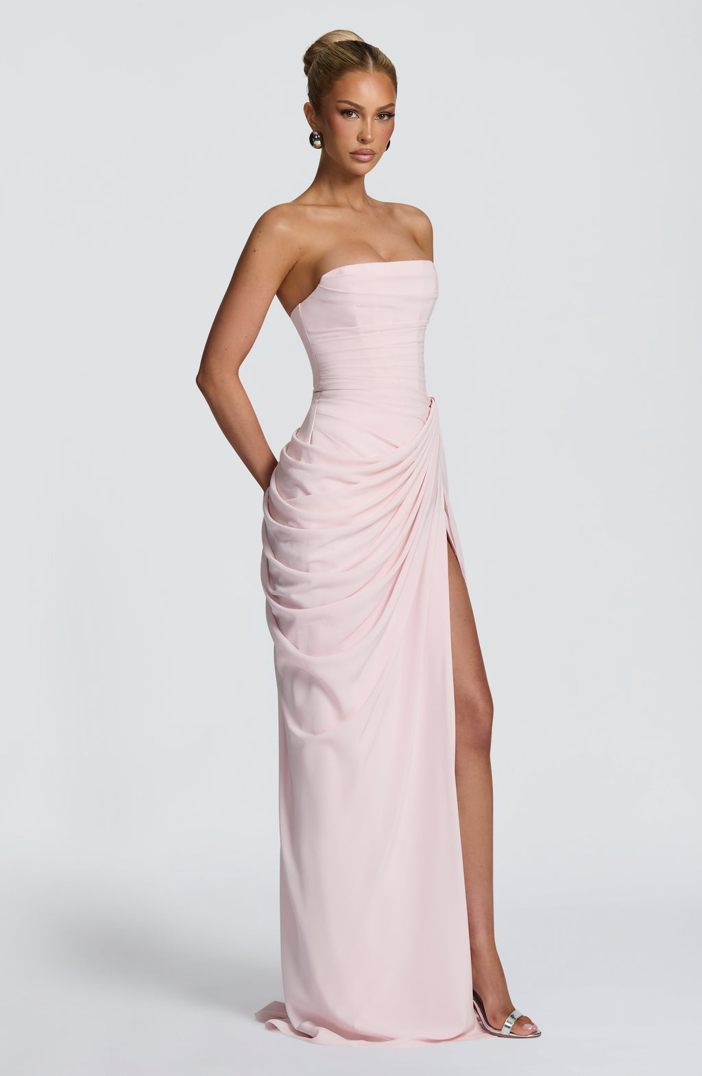 Flourenne Cyrena Maxi Dress in Blush