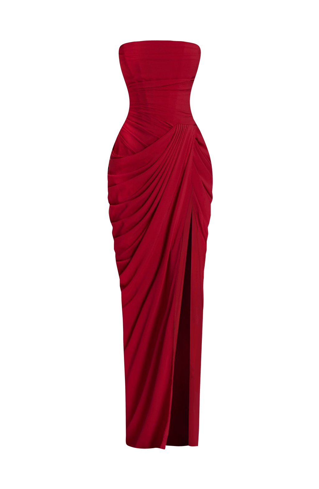 Flourenne Cyrena Maxi Dress in Deep Red