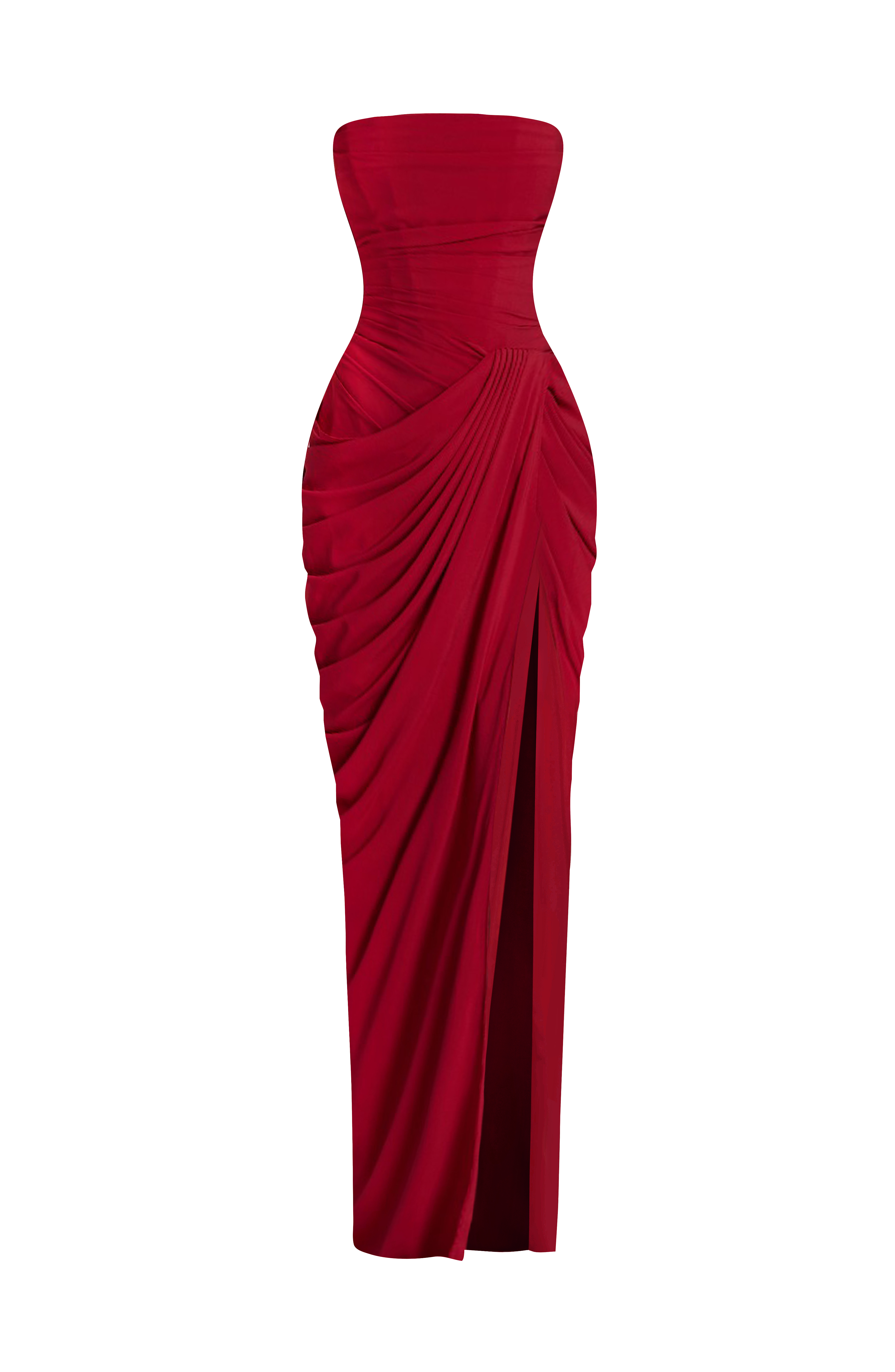 Flourenne Cyrena Maxi Dress in Deep Red
