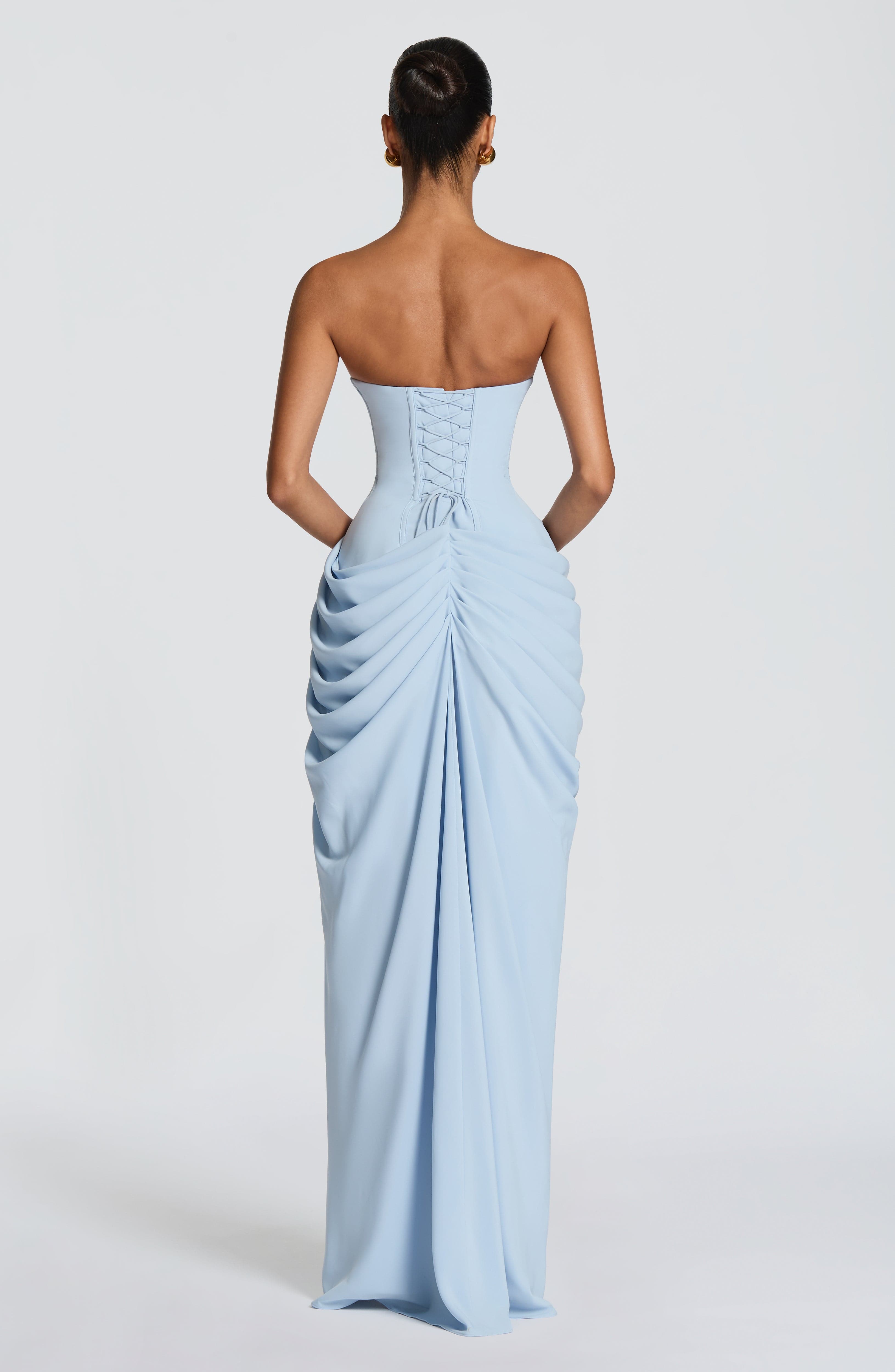 Flourenne Cyrena Maxi Dress in Glacier Blue