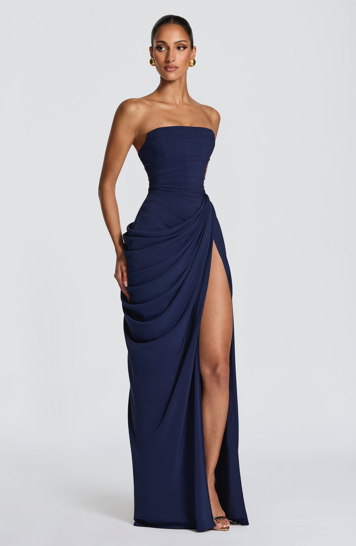 Flourenne Cyrena Maxi Dress in Navy