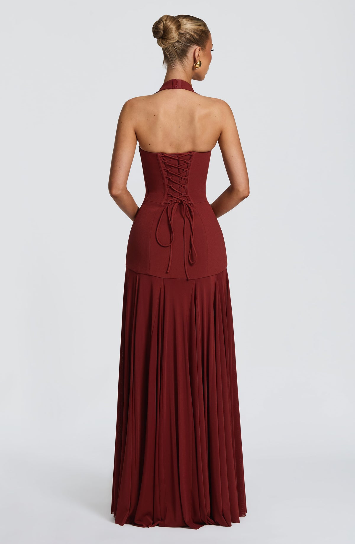 Flourenne Cyrenna Maxi Dress in Deep Rust