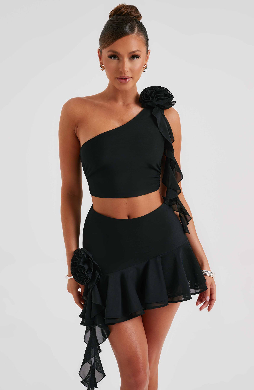 Flourenne Dainelle Top in Black