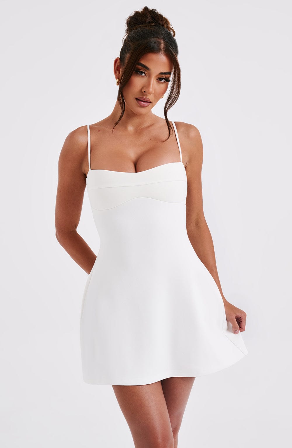 Flourenne Dakoda Mini Dress in Ivory