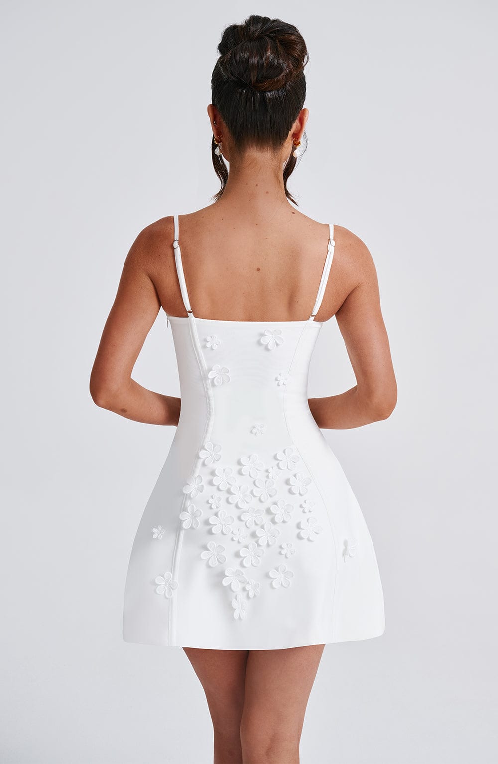 Flourenne Dalisse Mini Dress in Ivory