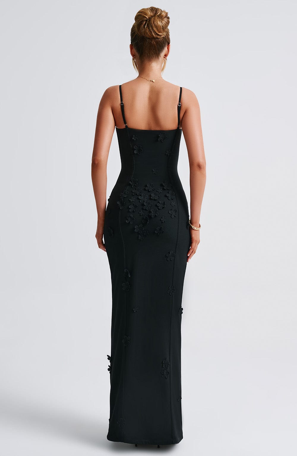 Flourenne Dalyra Maxi Dress in Black Lined