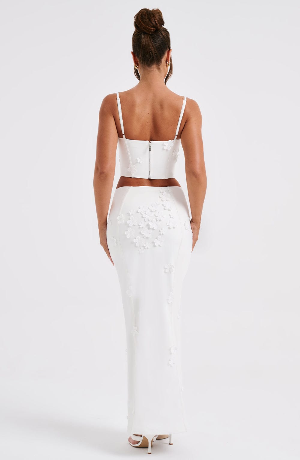 Flourenne Dalyssa Maxi Skirt in White