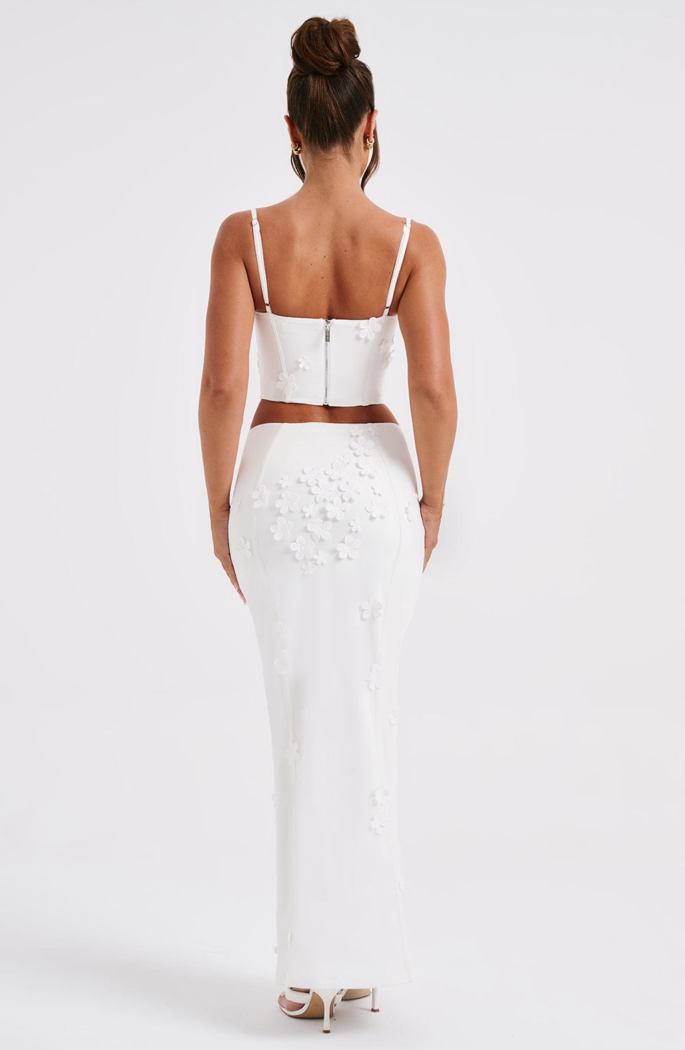 Flourenne Dalyssa Maxi Skirt in White