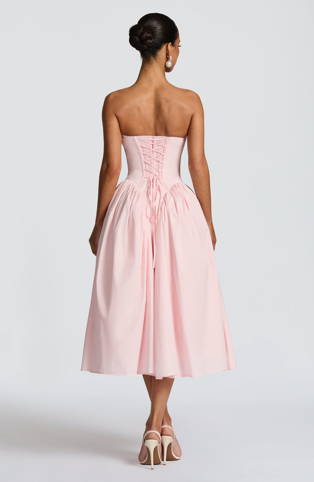 Flourenne Darlena Midi Dress in Blush