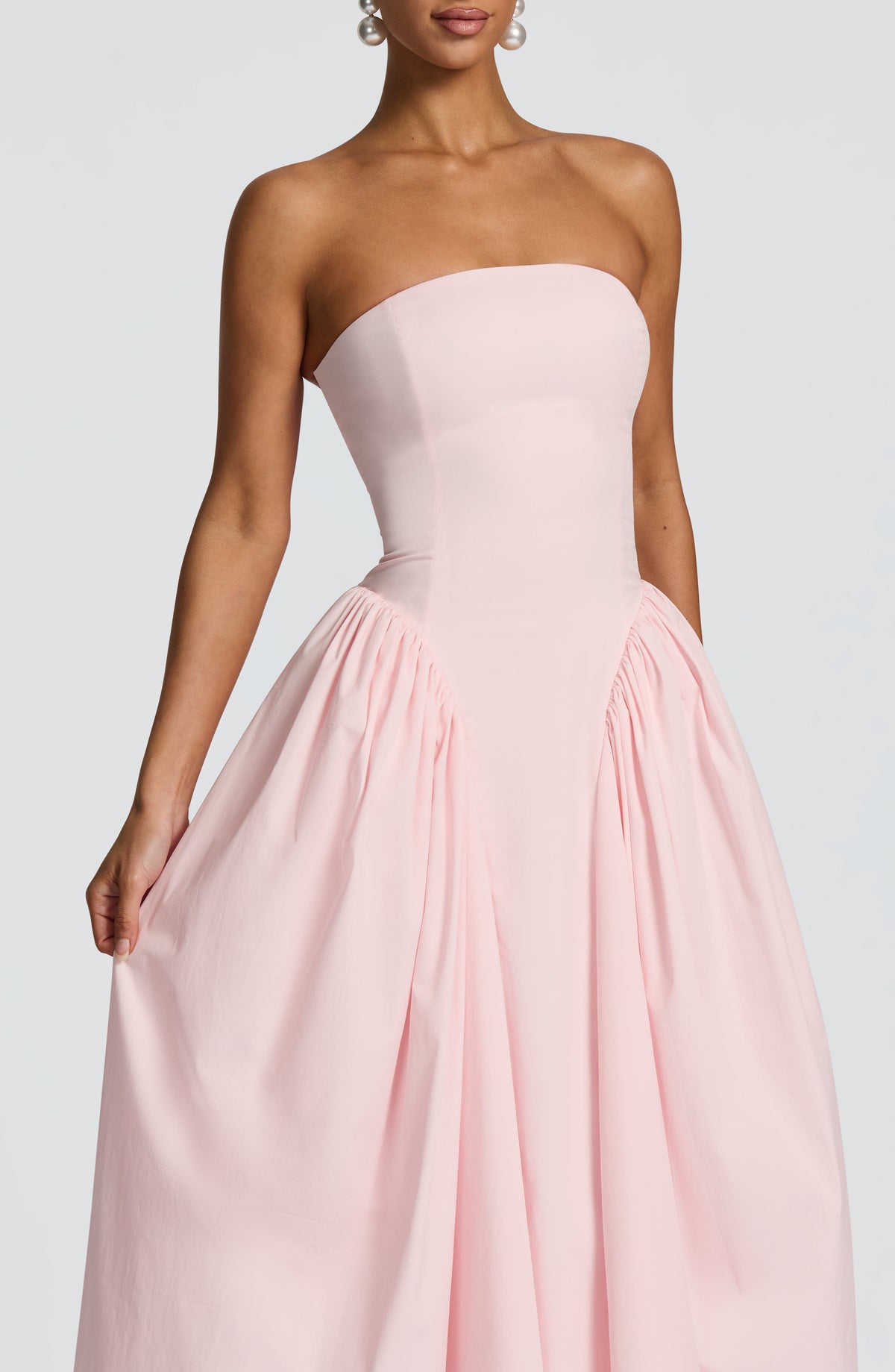 Flourenne Darlena Midi Dress in Blush