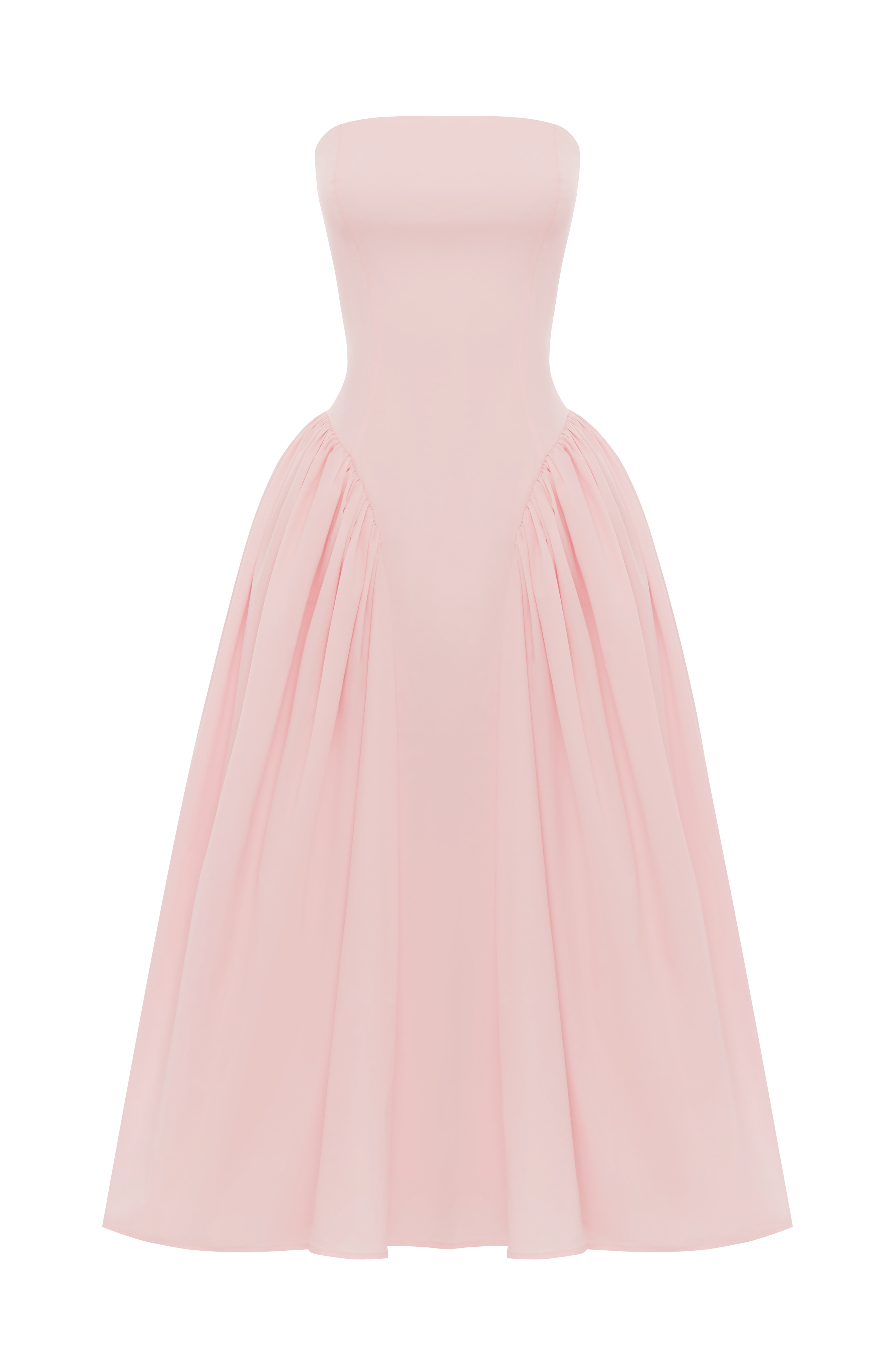 Flourenne Darlena Midi Dress in Blush
