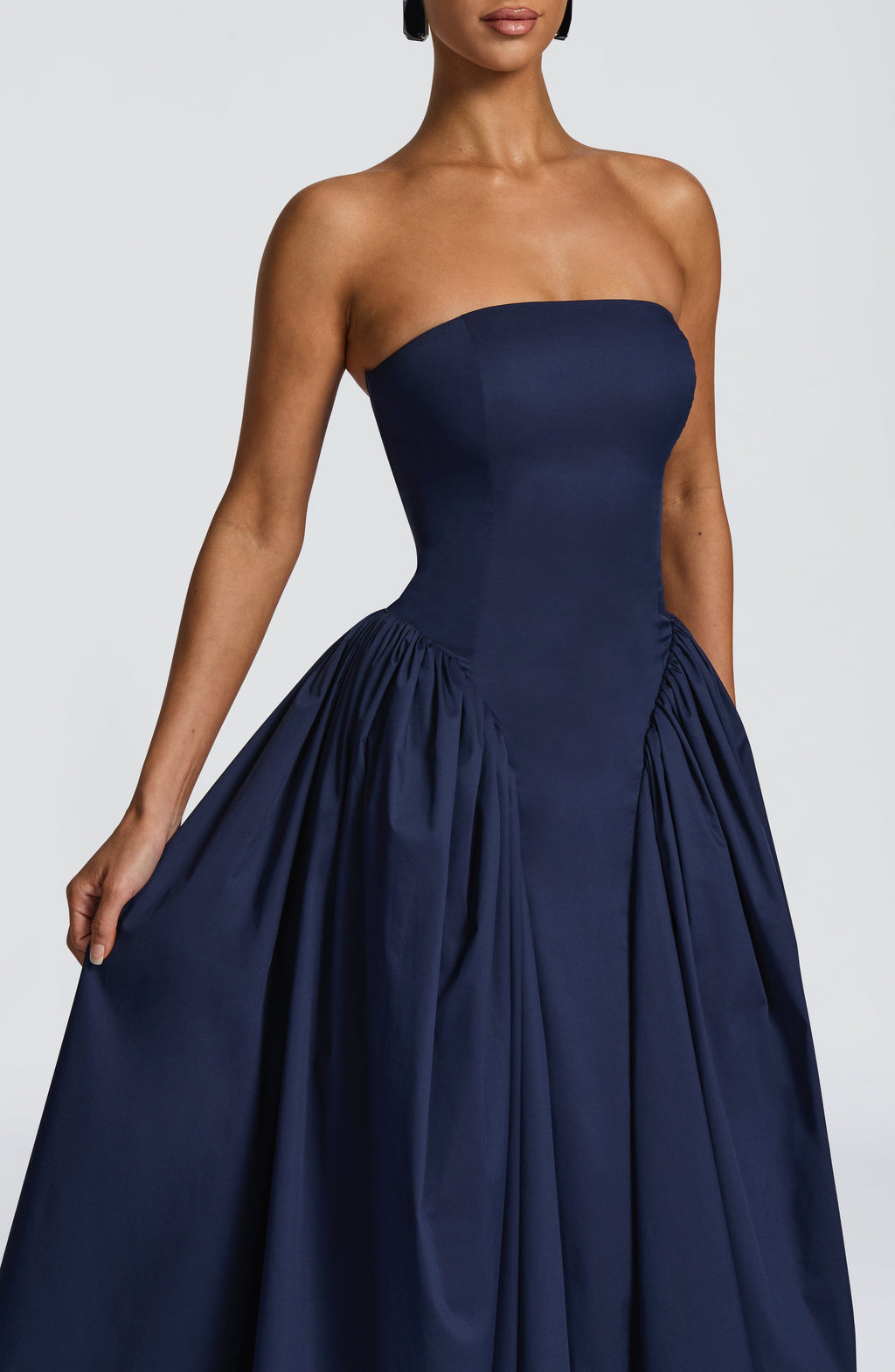 Flourenne Darlena Midi Dress in Navy